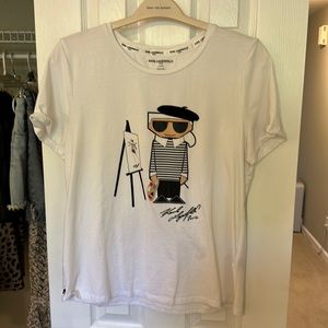 karl lagerfeld graphic tee